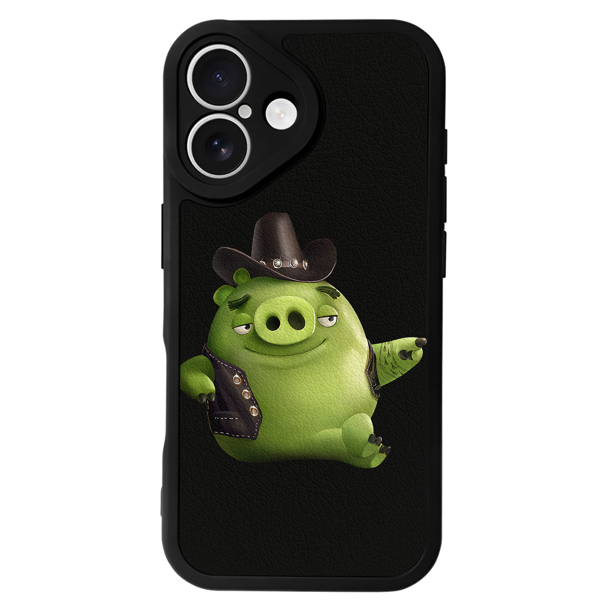 （画像用） Angry Birds アングリーバード 【iPhone 16シリーズ対応】シリコンスマホケース（レザー調） 材質：シリコン